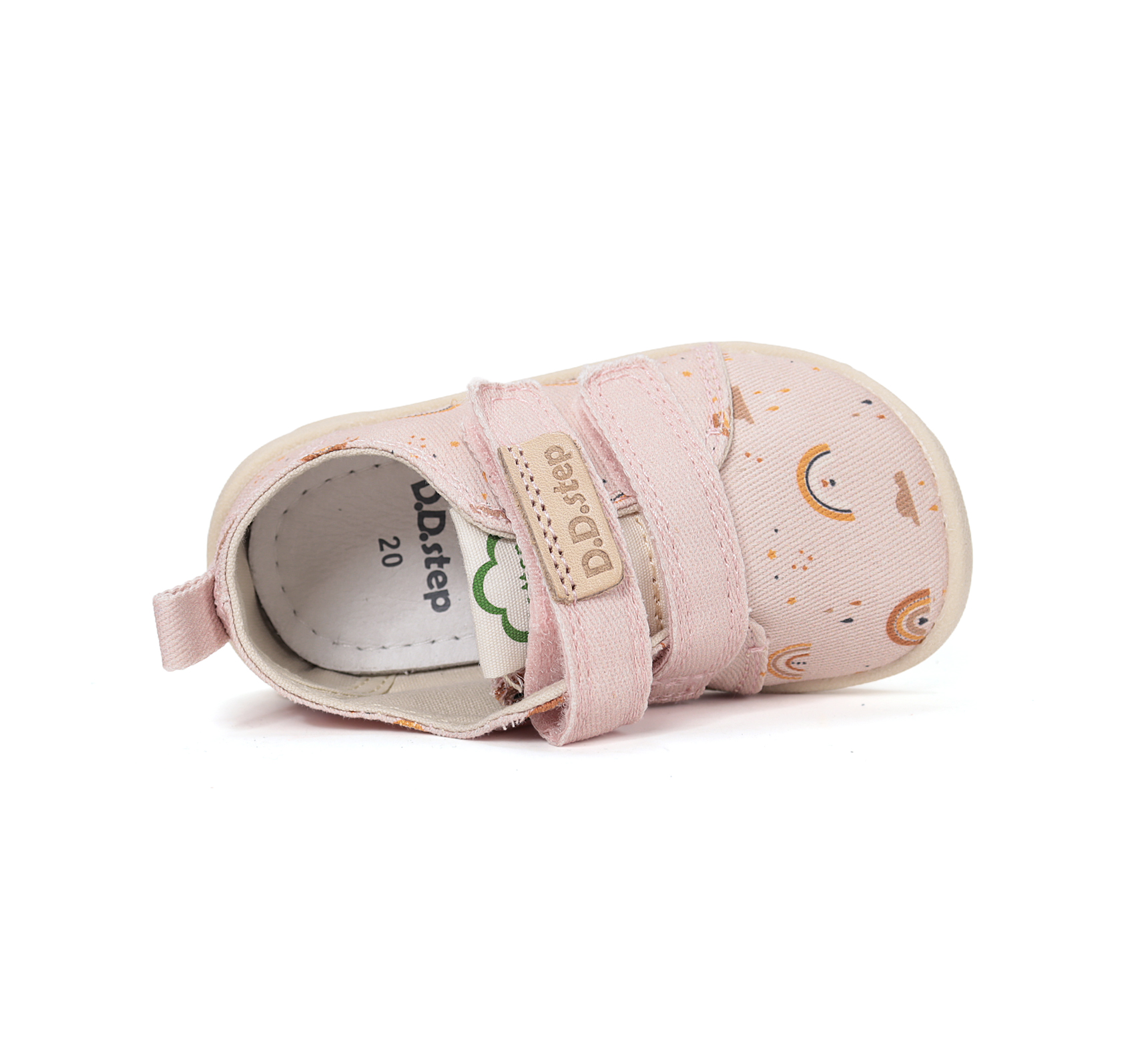 Baskets en toile enfant DD Step barefoot C086-61515 Baby Pink sur la boutique Liberty Pieds (4)