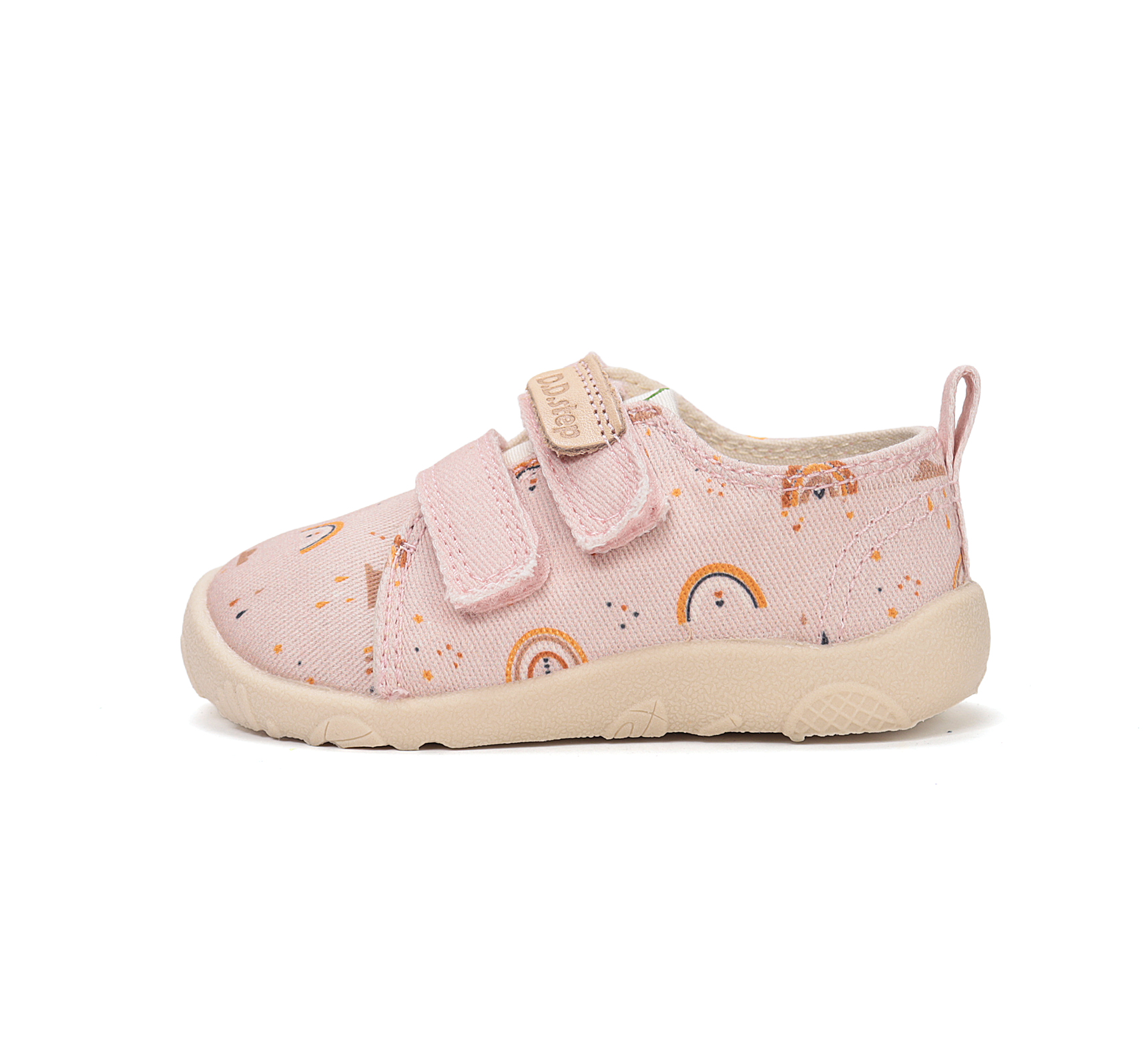 Baskets en toile enfant DD Step barefoot C086-61515 Baby Pink sur la boutique Liberty Pieds (1)