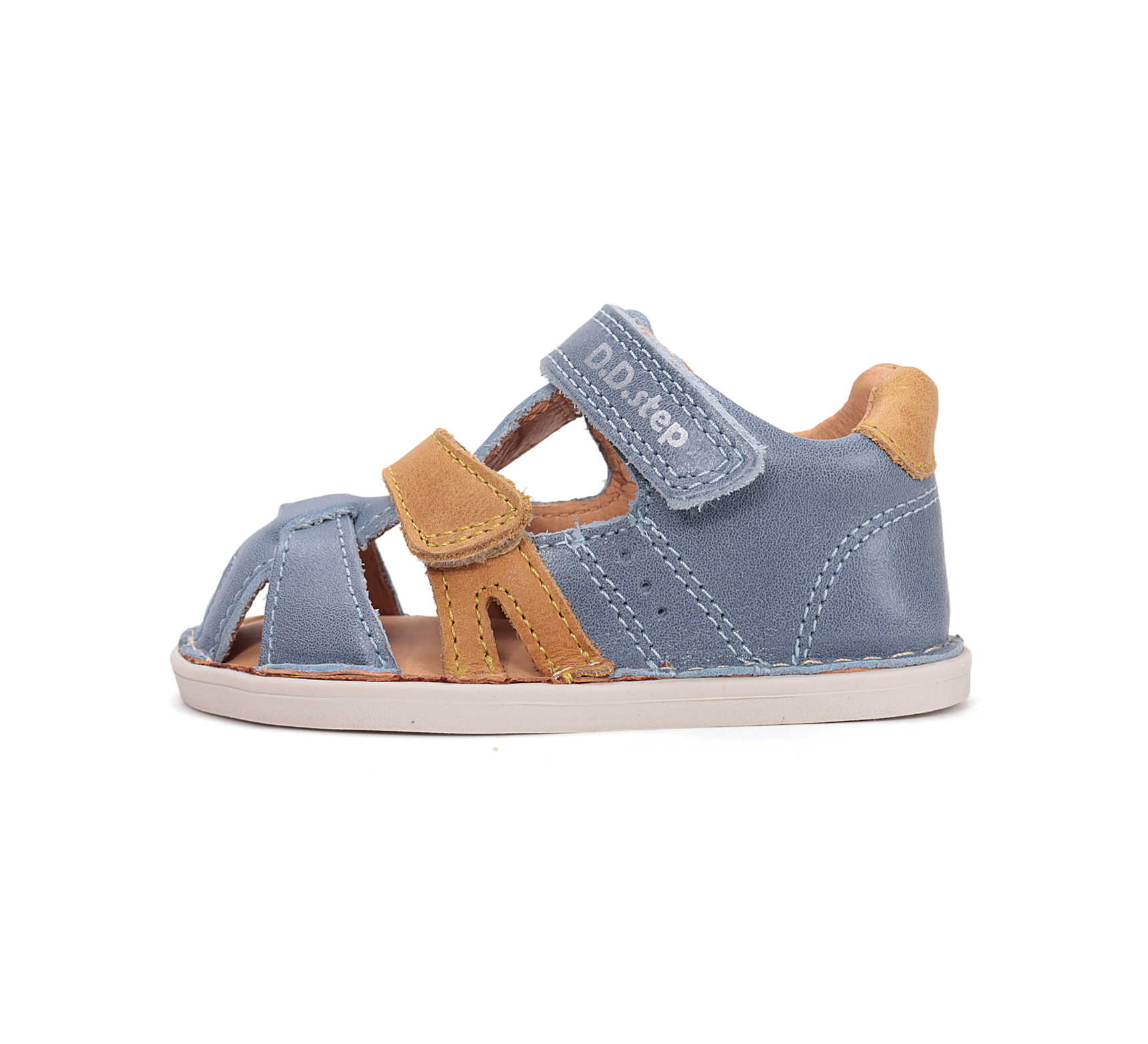 Sandales enfant DD step barefoot G076-61863A Aero Blue sur la boutique Liberty Pieds (2)