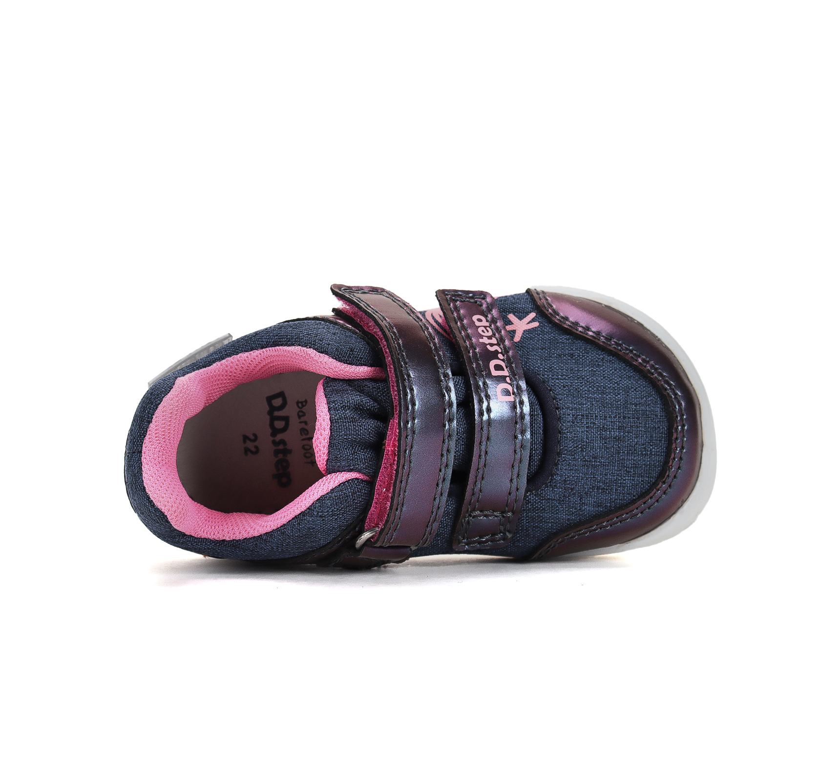 Baskets enfant imperméables DD Step barefoot P093-62727 Royal Blue sirène sur la boutique Liberty Pieds (4)
