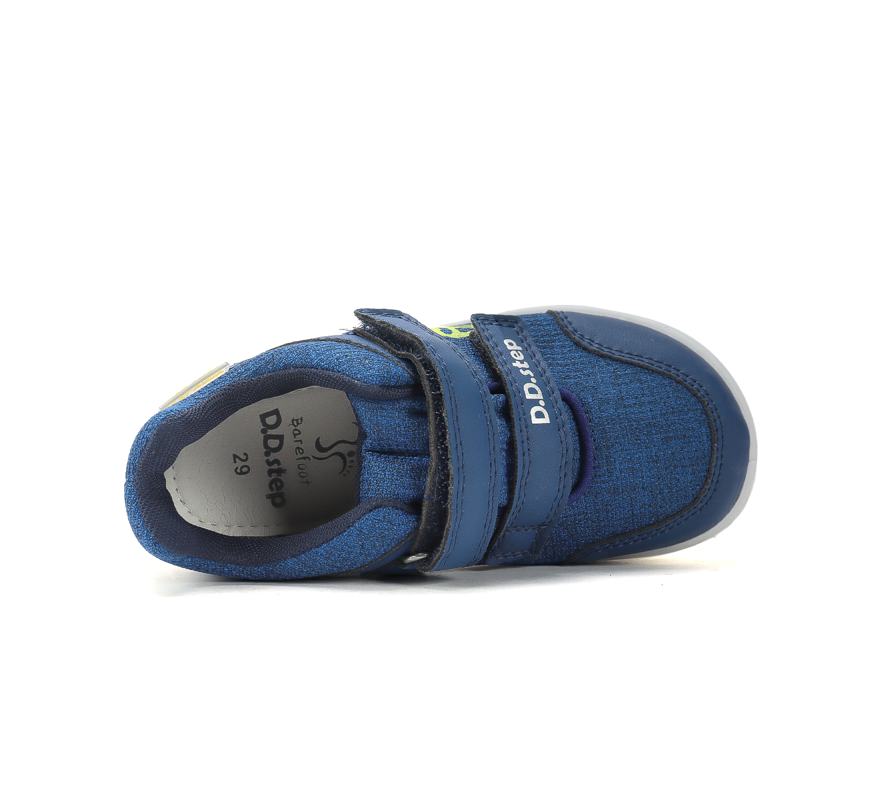 Baskets enfant imperméables DD STEP barefoot P093-62885B Royal Blue dino sur la boutique Liberty Pieds (4)