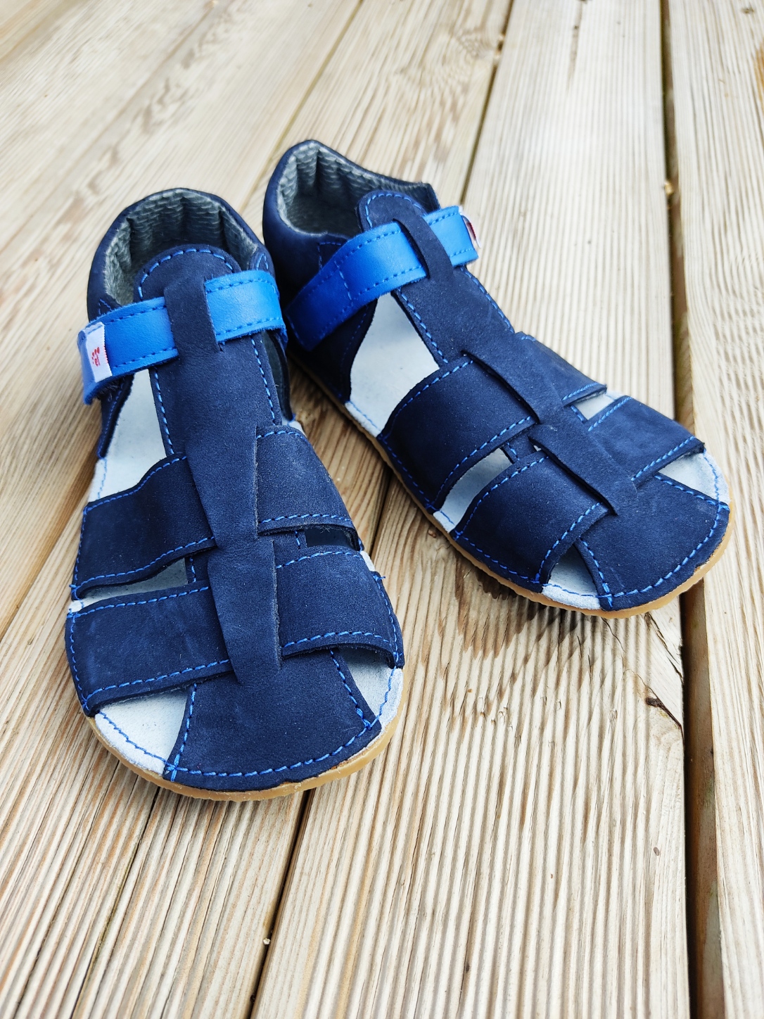 sandales EF barefoot bleu marine sur la boutique liberty pieds (8)