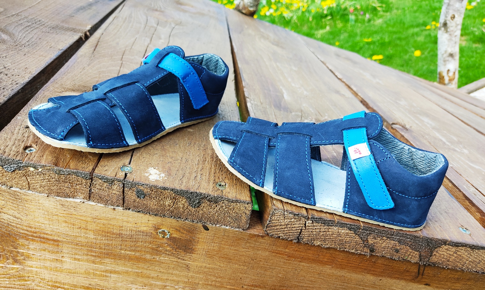 sandales EF barefoot bleu marine sur la boutique liberty pieds (9)