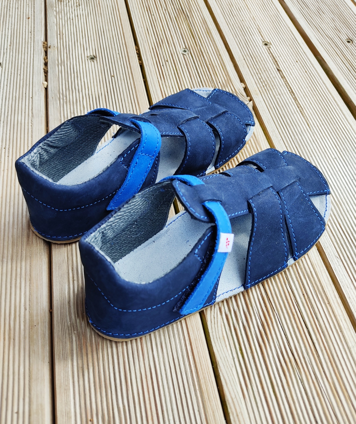 sandales EF barefoot bleu marine sur la boutique liberty pieds (5)