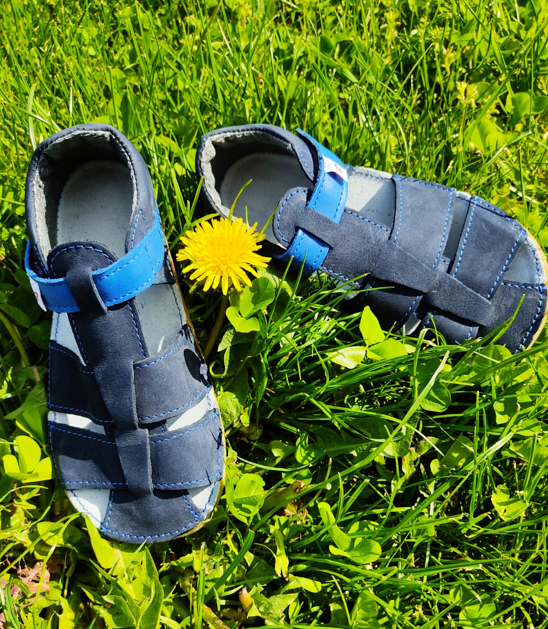 sandales EF barefoot bleu marine sur la boutique liberty pieds (10)