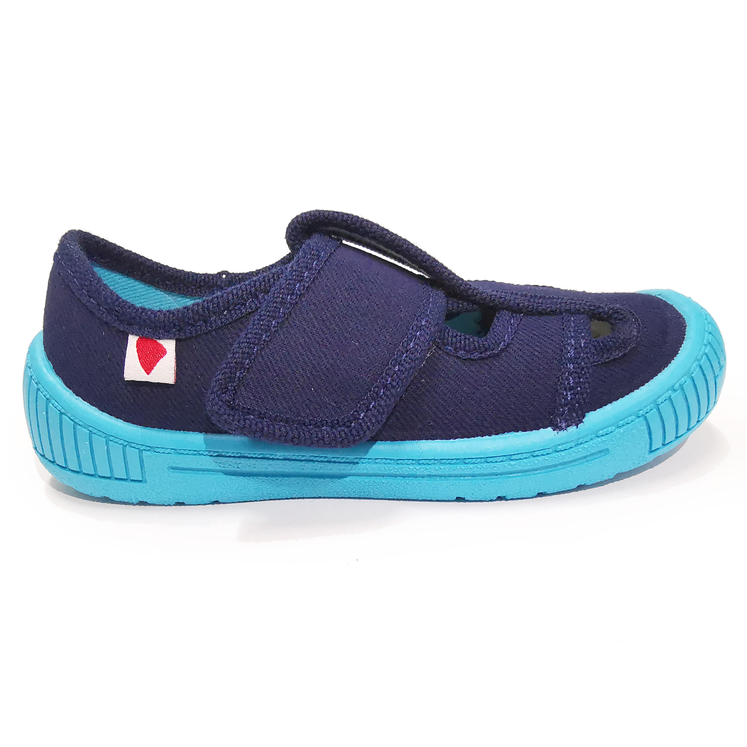 Sandales Anatomic enfants bleu marine et semelle bleu ciel sur la boutique Liberty Pieds