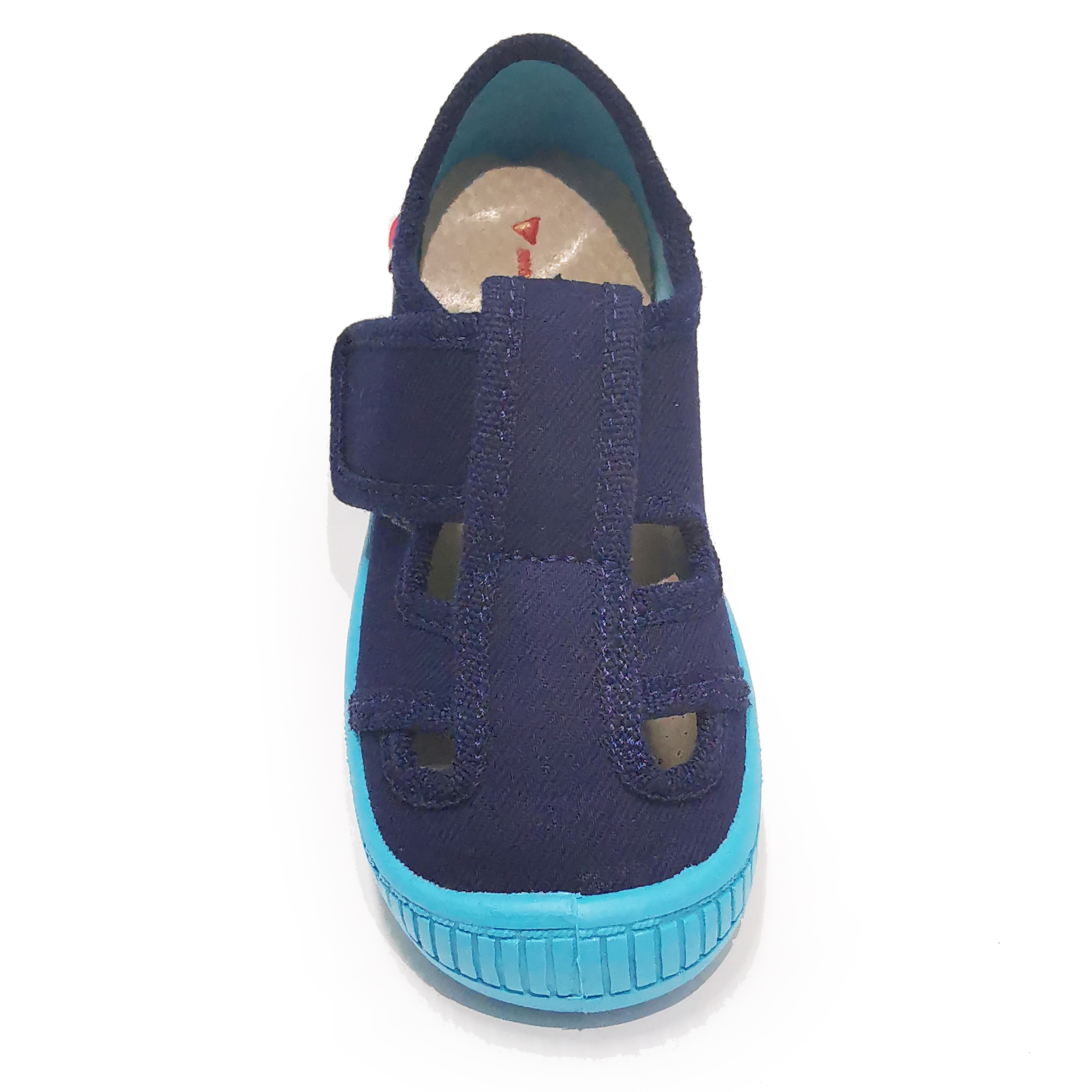 Sandales Anatomic enfants bleu marine et semelle bleu ciel sur la boutique Liberty Pieds (2)