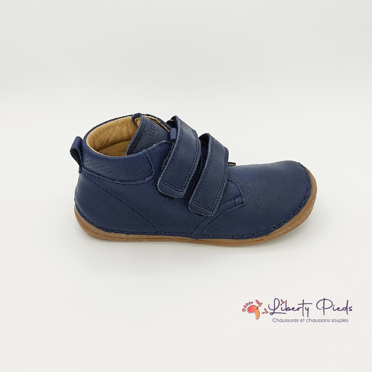 chaussures en cuir froddo paix velcro dark blue sur la boutique liberty pieds (10)