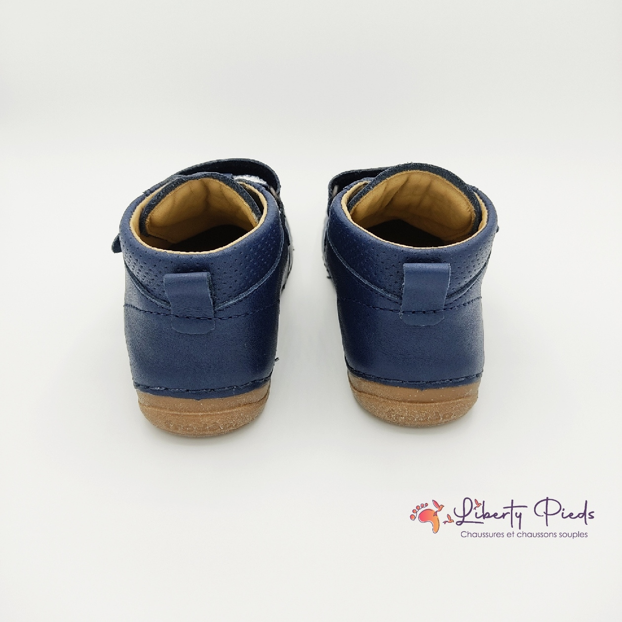 chaussures en cuir froddo paix velcro dark blue sur la boutique liberty pieds (11)