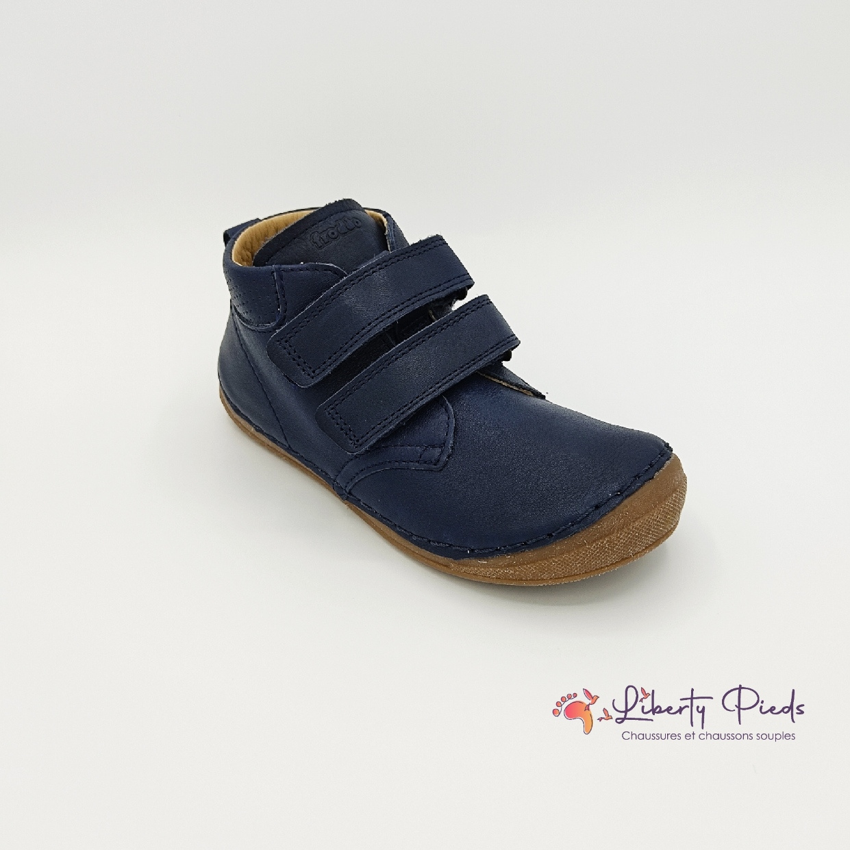 chaussures en cuir froddo paix velcro dark blue sur la boutique liberty pieds (7)