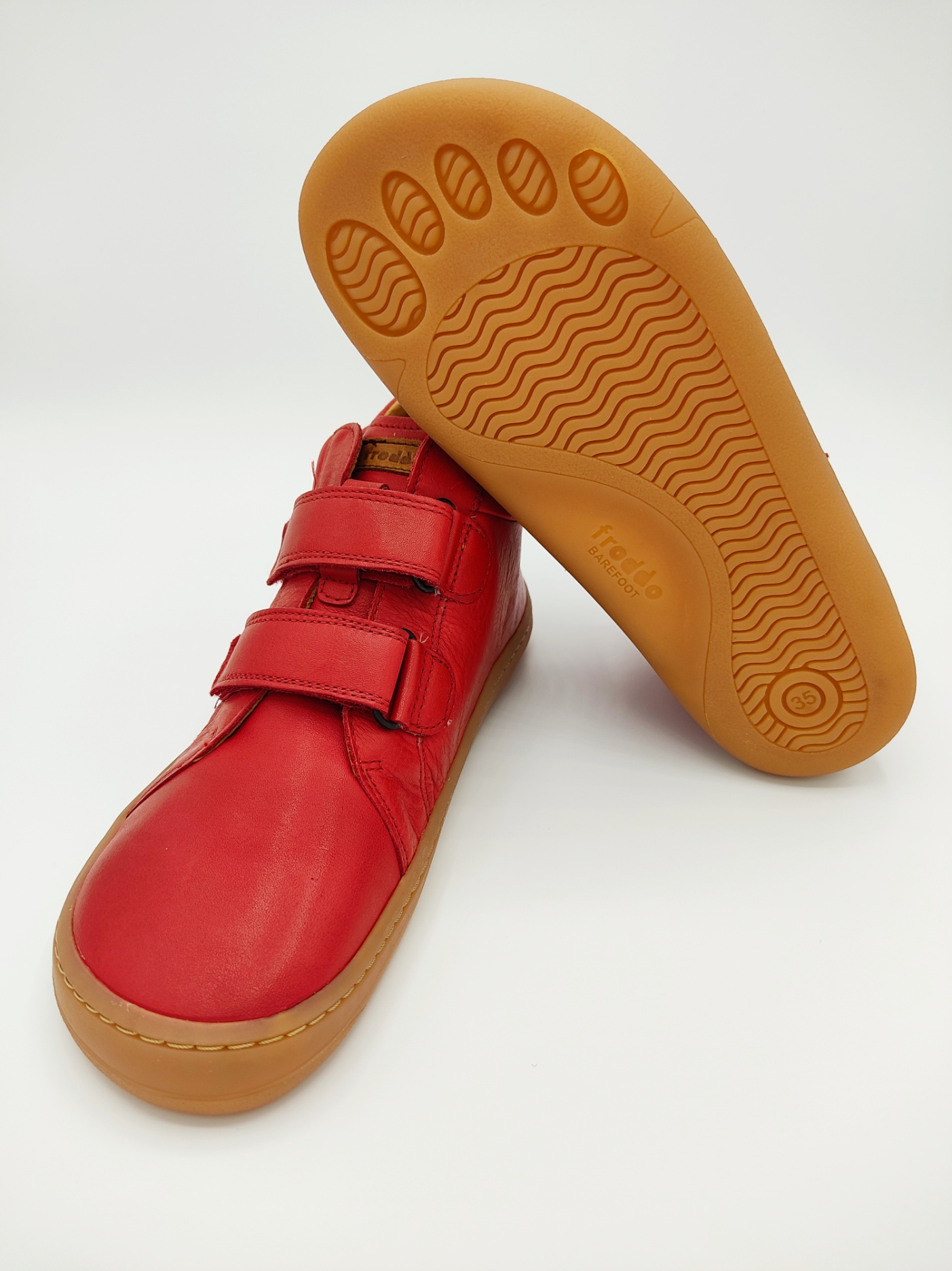 bottine Froddo barefoot high tops couleur rouge sur la boutique Liberty Pieds-11