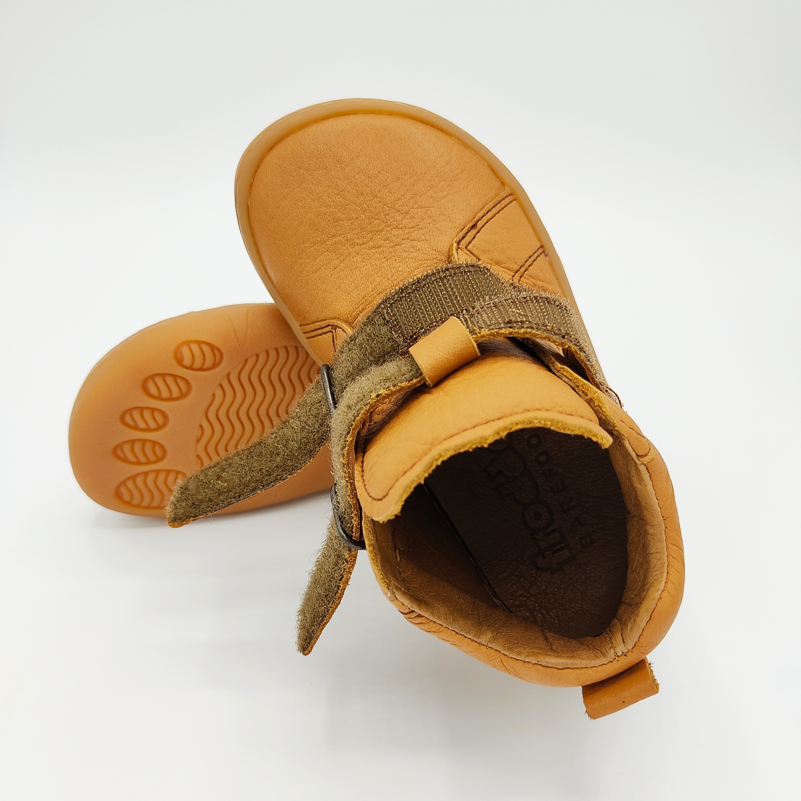 bottine Froddo barefoot high tops couleur cognac sur la boutique Liberty Pieds-3