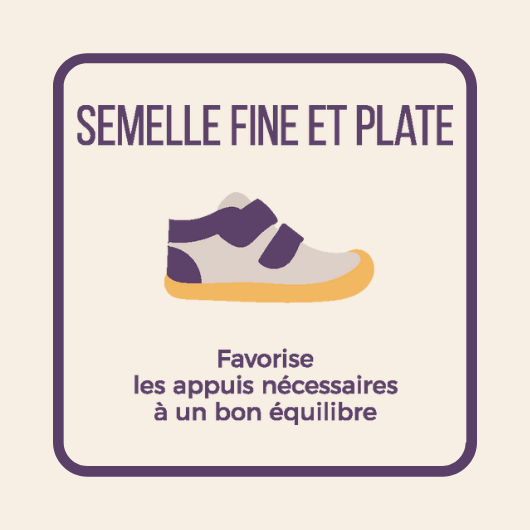semelle fine et plate