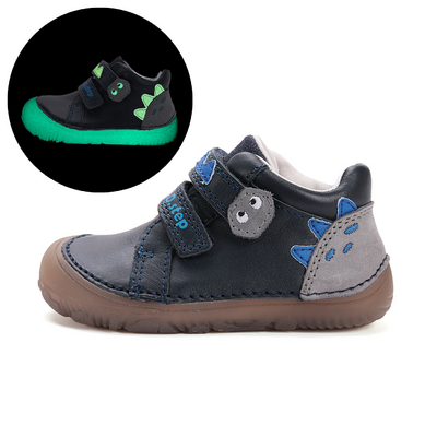 Chaussures enfant DDstep barefoot royal blue dino  sur la boutique liberty pieds