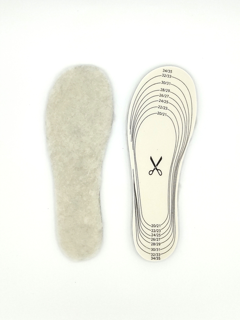 Rismart Unisexe Enfants Confortable Hiver Chaud De Laine Intérieures Semelles 2001INS (Beige,25 EU