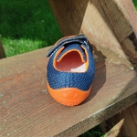 Baskets en mesh de la marque Beda barefoot, blue mandarine, sur la boutique Liberty Pieds-15