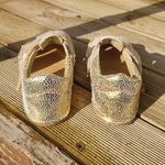 Sandales ef barefoot or gold sur la boutique liberty pieds-1