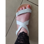 sandales OK Bare Jami blanc sur la boutique Liberty Pieds