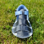 sandales EF barefoot bleu marine cuir lisse sur la boutique liberty pieds-8