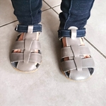 coloris sandales ef barefoot gris taupe sur le boutique liberty pieds-9