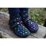 Froddo barefoot High Tops noir étoiles multicolores G3110227-13L sur la boutique Liberty Pieds (6)