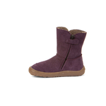 Bottes Froddo barefoot Tex suede G3160207-6 purple violet sur la boutique Liberty Pieds (1)