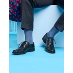 chaussettes Dedoles jacquard bleues et grises sur la boutique Liberty Pieds-3