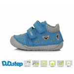 chaussures barefoot toile DD step C070-41709 bleu et koala sur la boutique Liberty Pieds