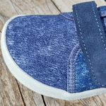 Basket enfant en toile EF Barefoot - Jeans - sur la boutique Liberty Pieds-4