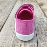 Basket enfant en toile EF Barefoot - Amarant - sur la boutique Liberty Pieds-4