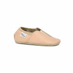 chaussons barefoot enfant en cuir HIP HOP beige sur la boutique Liberty Pieds-1