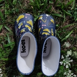 botte de pluie Koel wellie barefoot tractor blue sur la boutique liberty pieds-3