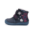 bottes barefoot fourrées DD Step W073-42766 Royal Blue Fée sur la boutique Liberty Pieds (2)