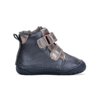 bottes barefoot fourrées DD Step W070-42522 Royal Blue papillon sur la boutique Liberty Pieds (4)
