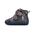 bottes barefoot fourrées DD Step W070-42522 Royal Blue papillon sur la boutique Liberty Pieds (2)