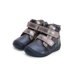 bottes barefoot fourrées DD Step W070-42522 Royal Blue papillon sur la boutique Liberty Pieds (7)