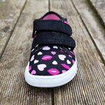 Basket enfant en toile EF Barefoot -23-3407-1720 black love - sur la boutique Liberty Pieds-7
