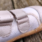 Basket enfant en toile et cuir EF Barefoot -23-3404-0416 rose et or- sur la boutique Liberty Pieds-5