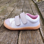 Basket enfant en toile et cuir EF Barefoot -23-3404-0416 rose et or- sur la boutique Liberty Pieds-7