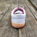 Basket enfant en toile et cuir EF Barefoot -23-3404-0416 rose et or- sur la boutique Liberty Pieds-9