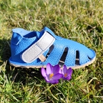 Sandales enfants P'tit scratch été Tomar Creation bleu-gris sur la boutique Liberty Pieds