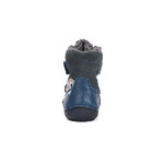 Chaussures fourrées enfant DD Step barefoot W063-52415 Bermuda Blue Croco sur la boutique Liberty Pieds (2)