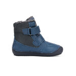 Chaussures fourrées enfant DD Step barefoot W063-52415 Bermuda Blue Croco sur la boutique Liberty Pieds (3)