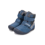 Chaussures fourrées enfant DD Step barefoot W063-52415 Bermuda Blue Croco sur la boutique Liberty Pieds (6)