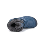 Chaussures fourrées enfant DD Step barefoot W063-52415 Bermuda Blue Croco sur la boutique Liberty Pieds (4)