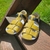 sandales ef barefoot jaune sur le boutique liberty pieds-4