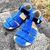sandales EF barefoot bleu navy sur la boutique liberty pieds