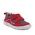 Basket cuir et textile Froddo barefoot base G3130271-18 rouge sur la boutique Liberty Pieds (2)