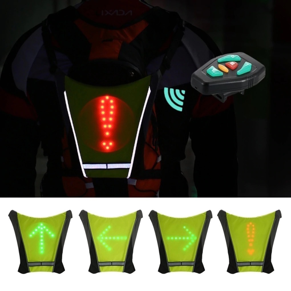 Gilet vélo lumineux multi-modes