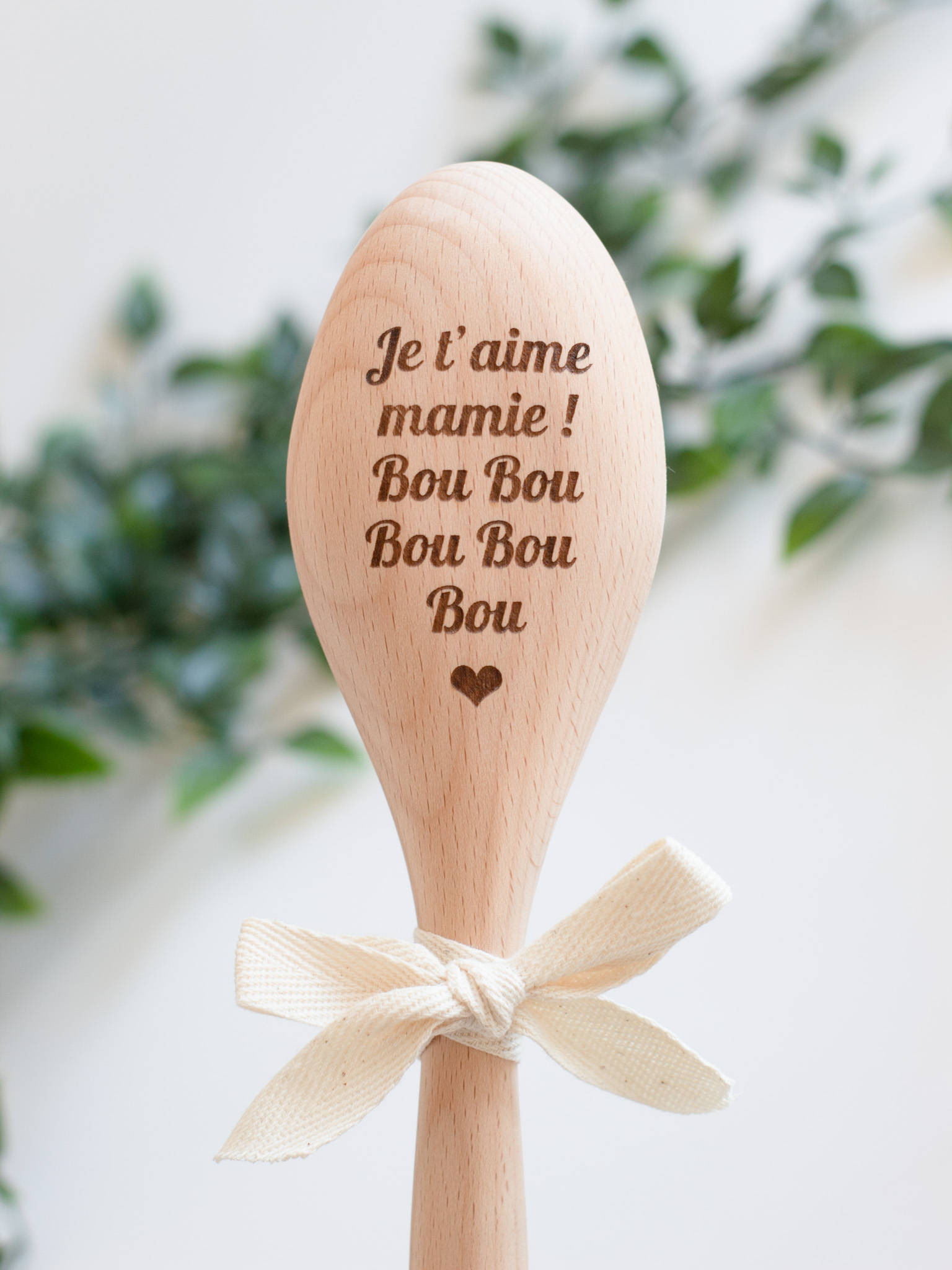 Cuillère en bois original Maman d'amour - Print Your Love